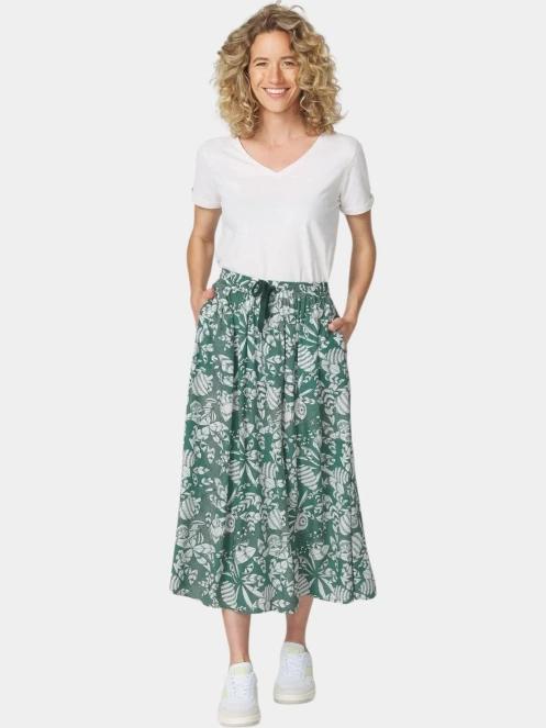fusta midi pt. femei TBS Janiejup verde 4