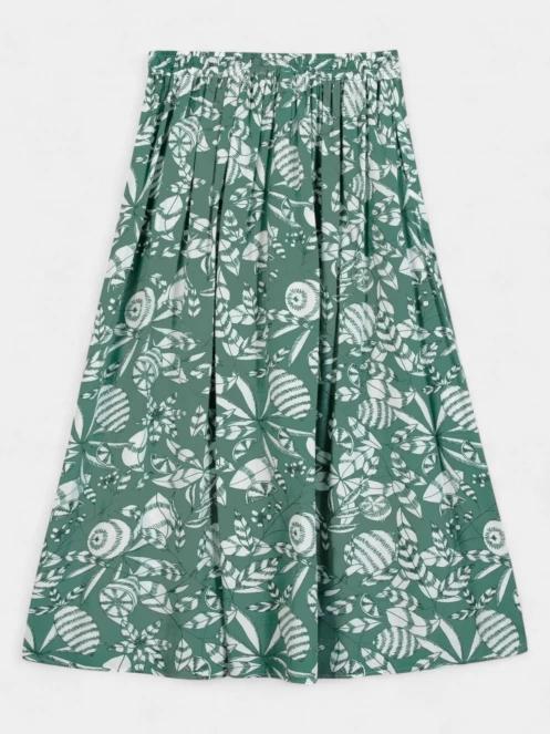 fusta midi pt. femei TBS Janiejup verde 6