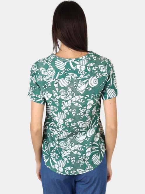 bluza cu maneci scurte pt. femei TBS Janiemis verde 4