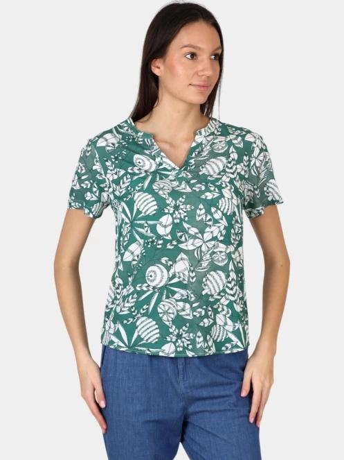 bluza cu maneci scurte pt. femei TBS Janiemis verde 5