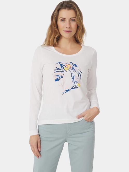 tricou cu maneci lungi pt. femei TBS Jodietee alb 2