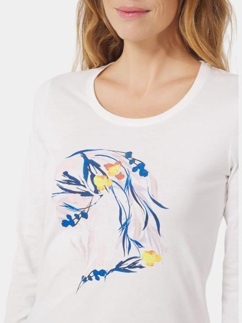 tricou cu maneci lungi pt. femei TBS Jodietee alb 5