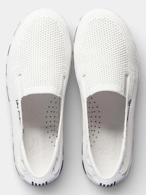 pantofi slip-on pt. femei TBS Joessan alb 4