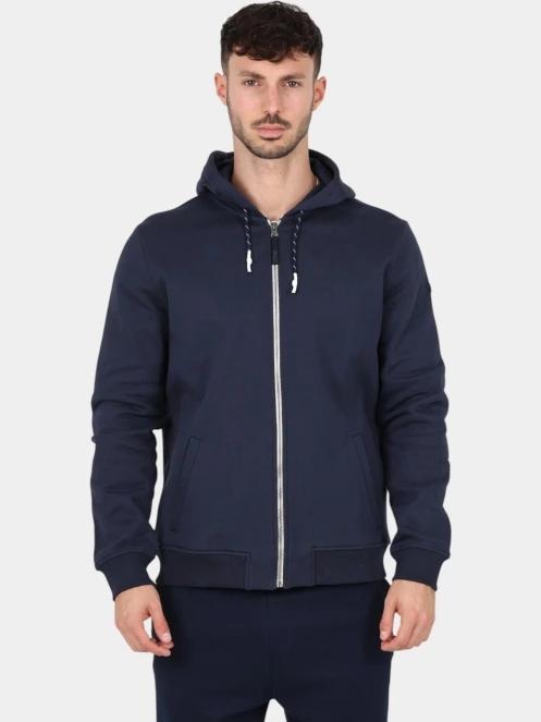 pulover cu gluga pt. barbati TBS Julinzip albastru inchis 2