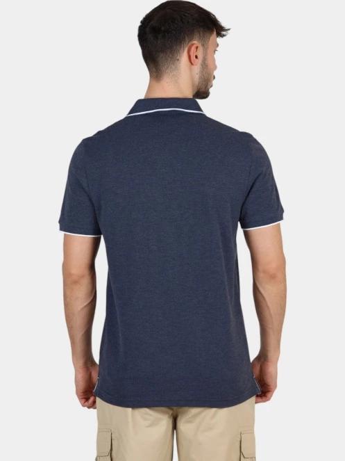 tricou cu guler pt. barbati TBS Kamalpol albastru inchis 4