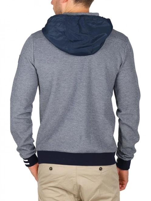 pulover cu gluga pt. barbati TBS Kylanzip albastru inchis 4
