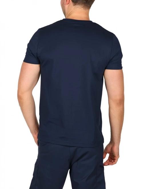 tricou cu maneci scurte pt. barbati TBS Labeltee albastru inchis 4