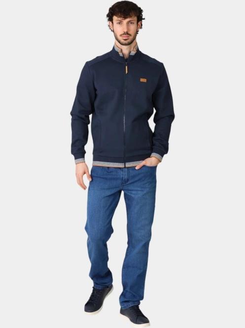 cardigan pt. barbati TBS Leanngil albastru inchis 5