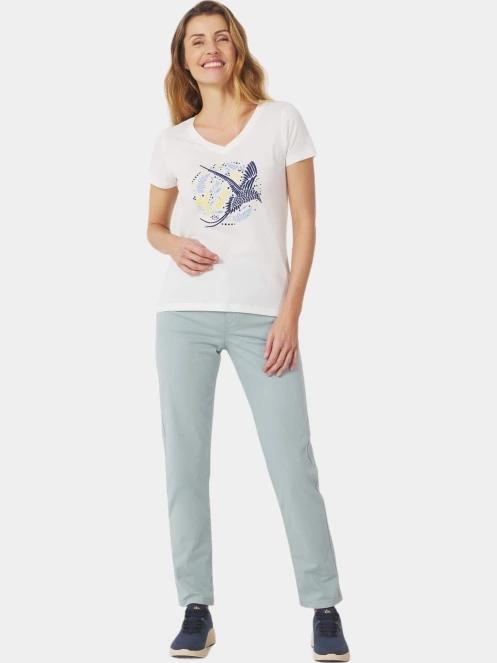 tricou cu maneci scurte pt. femei TBS Lintutee alb 4
