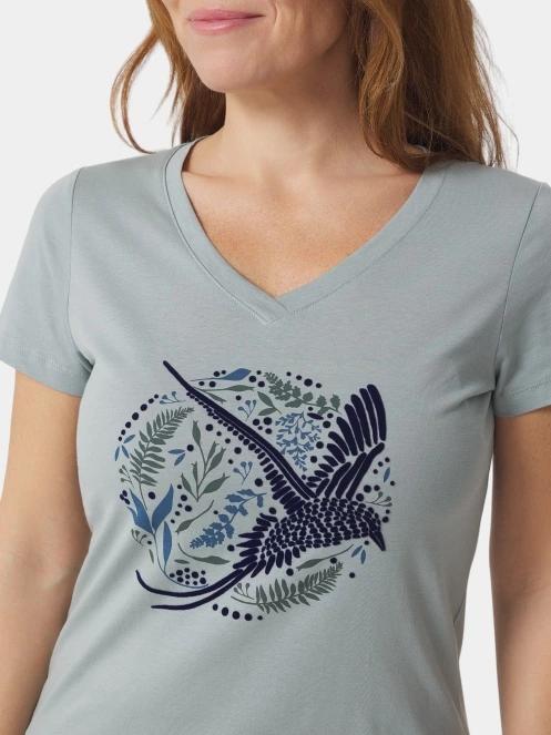 tricou cu maneci scurte pt. femei TBS Lintutee albastru 5