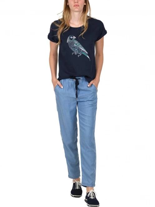 pantaloni lungi pt. femei TBS Livvyjog albastru 7