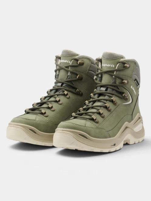 bocanci de drumetie impermeabili pt. femei Lowa Renegade Evo GTX Mid Ws verde 4