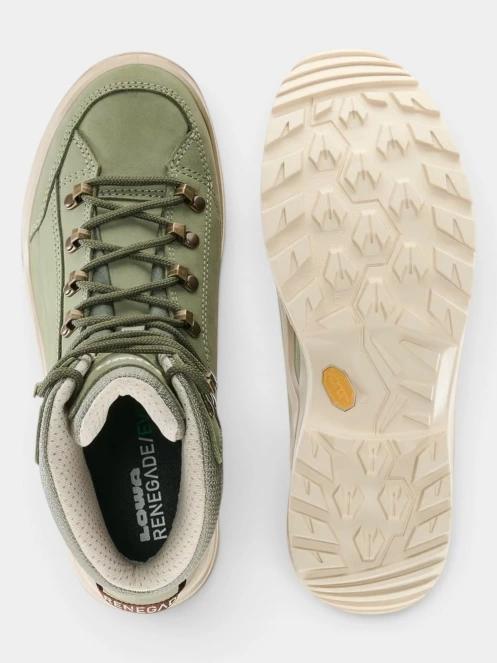 bocanci de drumetie impermeabili pt. femei Lowa Renegade Evo GTX Mid Ws verde 8