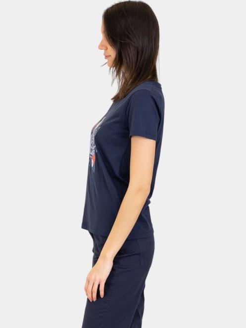 tricou cu maneci scurte pt. femei TBS Lugditee albastru inchis 3