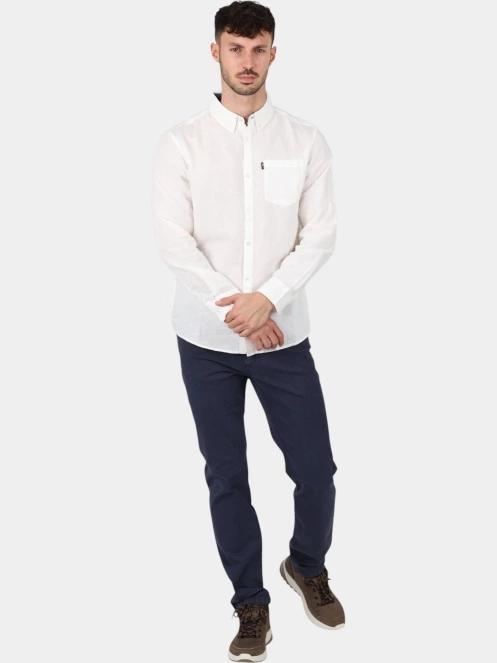 camasa cu maneci lungi pt. barbati TBS Lynerche alb 5