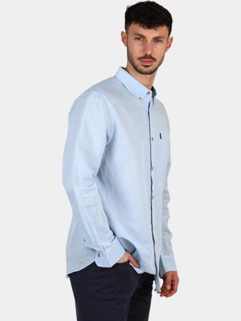 camasa cu maneci lungi pt. barbati TBS Lynerche albastru deschis 5