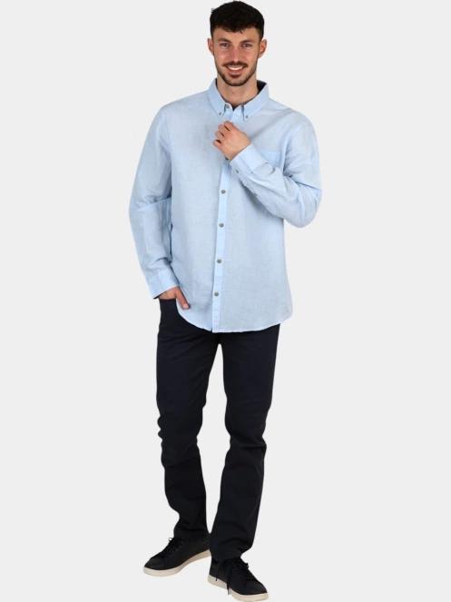 camasa cu maneci lungi pt. barbati TBS Lynerche albastru deschis 6