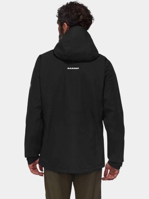 jacheta de drumetie impermeabila pt. barbati Mammut Linard Guide HS Hooded Jacket negru 4