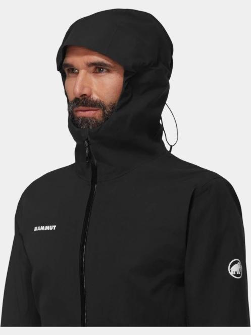 jacheta de drumetie impermeabila pt. barbati Mammut Linard Guide HS Hooded Jacket negru 5