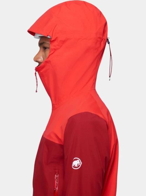 jacheta de drumetie impermeabila pt. barbati Mammut Alto Guide HS Hooded Jacket rosu 9