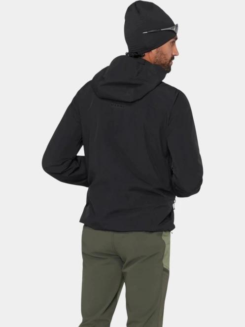 jacheta de drumetie impermeabila pt. barbati Mammut Crag HS Hooded Jacket negru 4