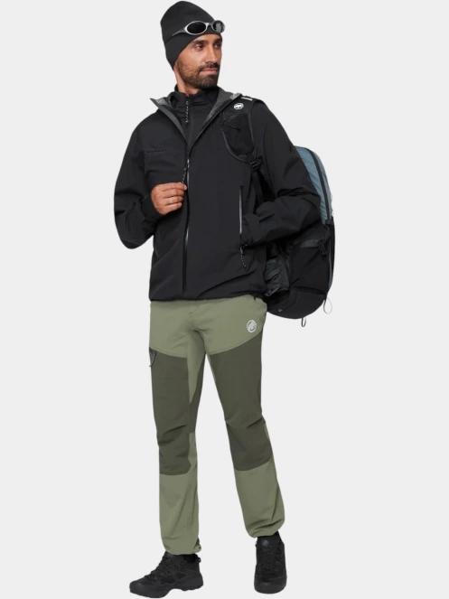 jacheta de drumetie impermeabila pt. barbati Mammut Crag HS Hooded Jacket negru 5