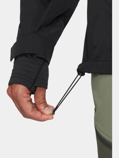 jacheta de drumetie impermeabila pt. barbati Mammut Crag HS Hooded Jacket negru 6