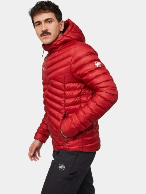 geaca de drumetie pt. barbati Mammut Albula IN Hooded Jacket rosu 3