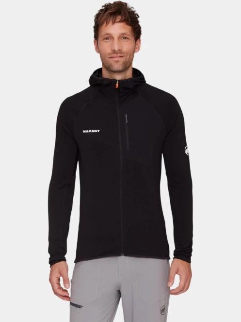 pulover polar pt. barbati Mammut Aenergy Light ML Hooded Jacket negru 2