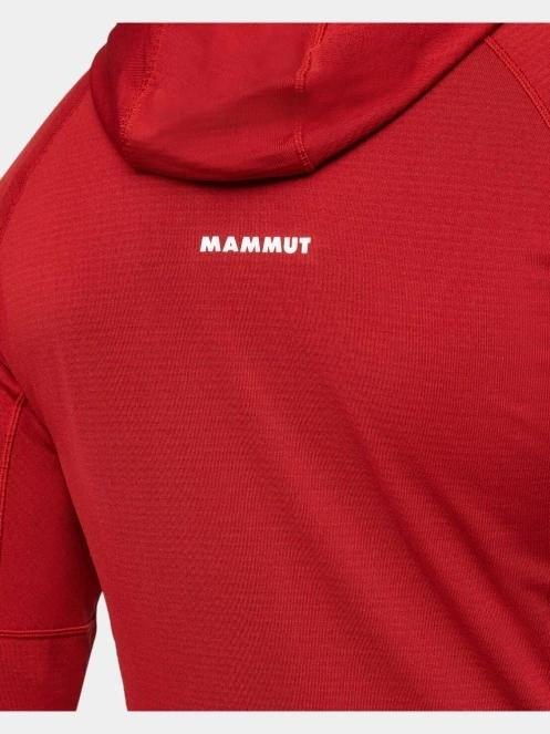 pulover polar pt. barbati Mammut Aenergy Light ML Hooded Jacket rosu 8