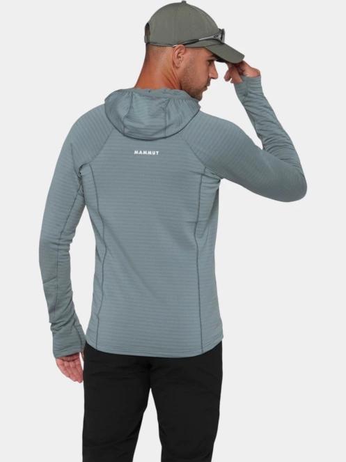 pulover polar pt. barbati Mammut Taiss ML Hooded Jacket gri 4