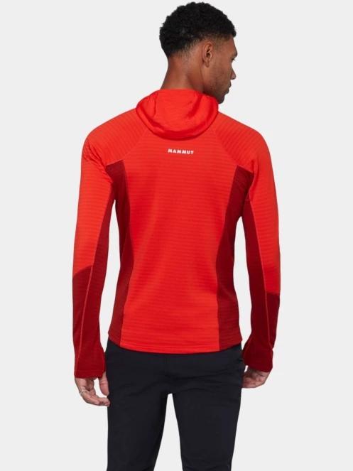 pulover polar pt. barbati Mammut Taiss ML Hooded Jacket rosu 4