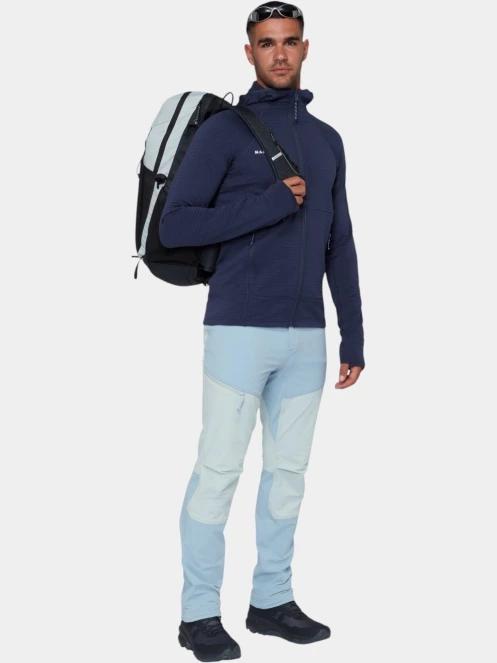 pulover polar pt. barbati Mammut Taiss ML Hooded Jacket albastru inchis 5