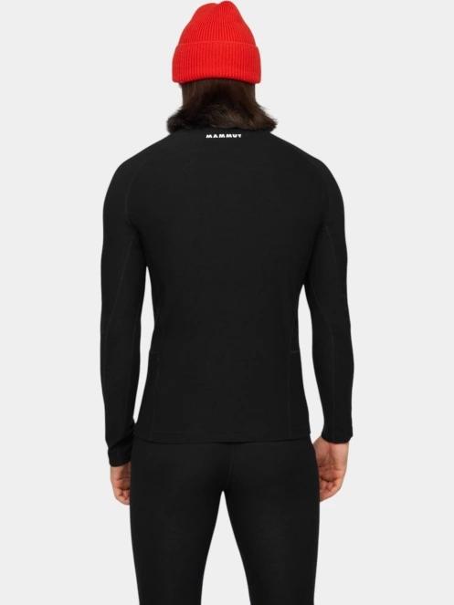 tricou cu maneci lungi, pentru sport pt. barbati Mammut Tree Wool Thermal FL Half Zip Longsleeve negru 3