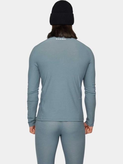 tricou cu maneci lungi, pentru sport pt. barbati Mammut Tree Wool Thermal FL Half Zip Longsleeve gri 4