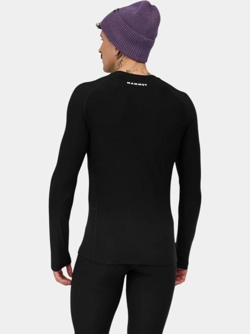 tricou cu maneci lungi, pentru sport pt. barbati Mammut Tree Wool Thermal FL Longsleeve negru 4