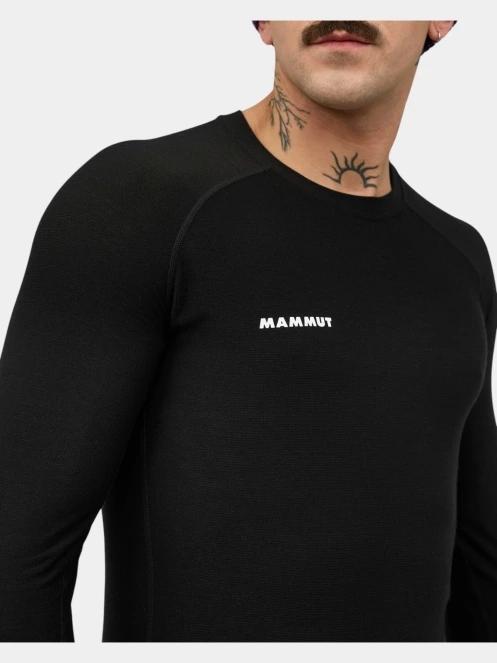 tricou cu maneci lungi, pentru sport pt. barbati Mammut Tree Wool Thermal FL Longsleeve negru 6