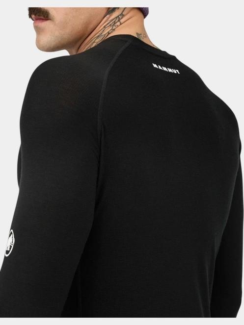 tricou cu maneci lungi, pentru sport pt. barbati Mammut Tree Wool Thermal FL Longsleeve negru 7