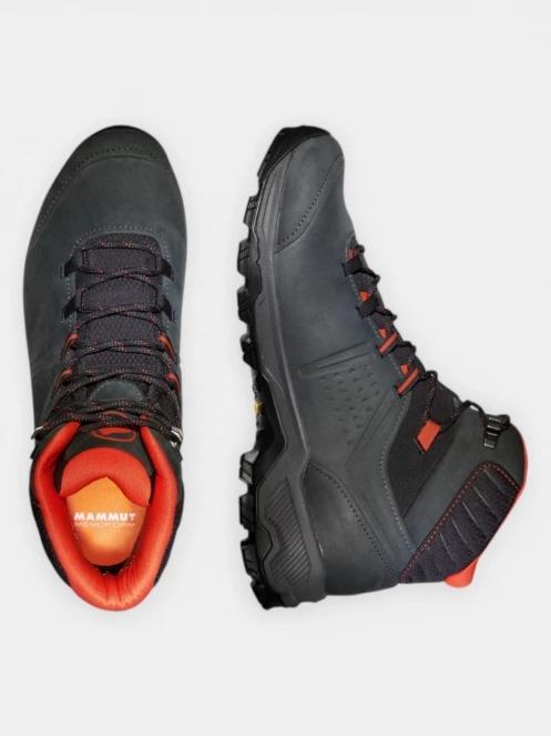 bocanci de drumetie impermeabili pt. barbati Mammut Mercury IV Mid GTX negru 6