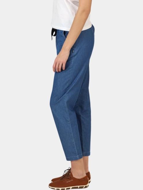 pantaloni lungi pt. femei TBS Mandyjog albastru 3