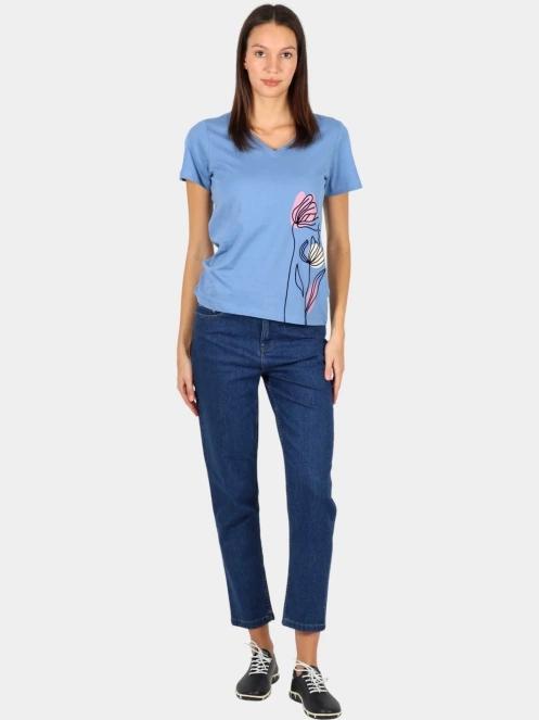 tricou cu maneci scurte pt. femei TBS Melbatee albastru 5