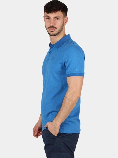tricou cu guler pt. barbati TBS Milekpol albastru 3