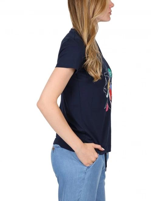 tricou cu maneci scurte pt. femei TBS Minxitee albastru inchis 3