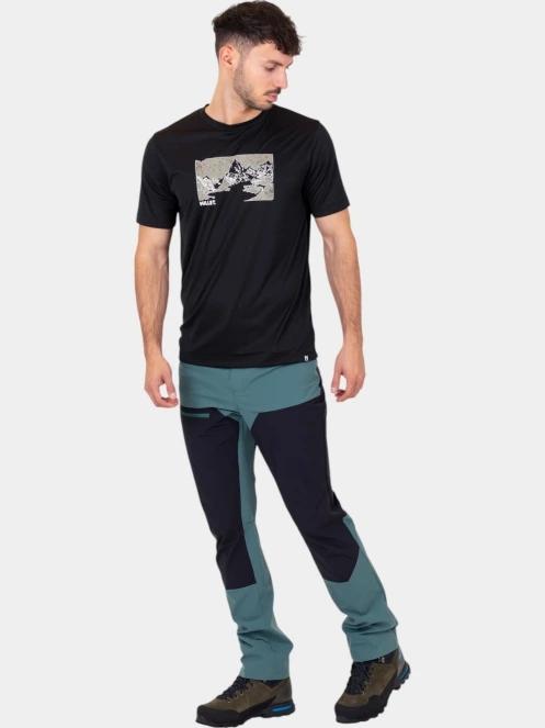 tricou pentru sport, cu maneci scurte pt. barbati Millet Wanaka Fast Ts Ss M negru 5