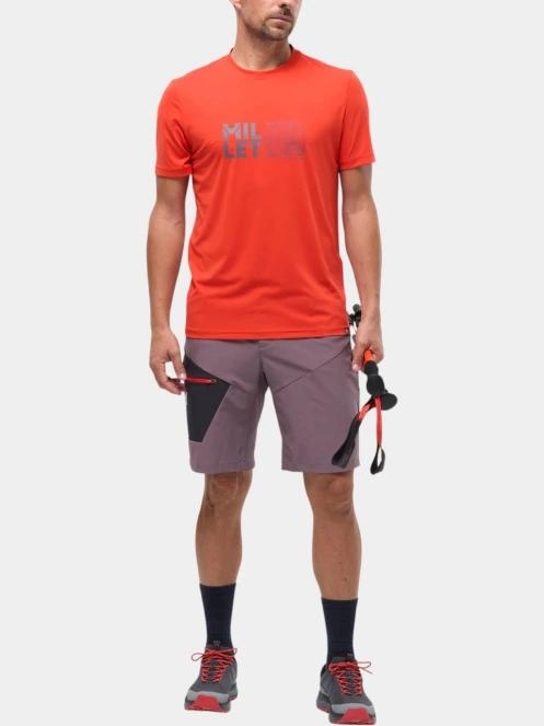 tricou pentru sport, cu maneci scurte pt. barbati Millet Seneca M rosu 4