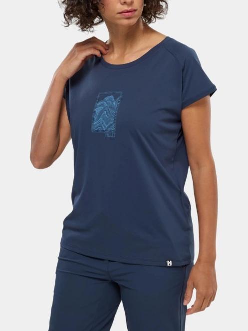 tricou pentru sport, cu maneci scurte pt. femei Millet Seneca W albastru inchis 2