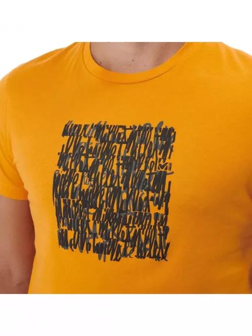 tricou cu maneci scurte pt. barbati Millet Script Ts Ss M portocaliu 4