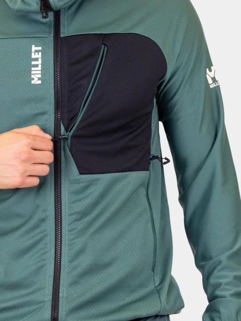 pulover polar pt. barbati Millet Lokka Hoodie Iii M verde 7
