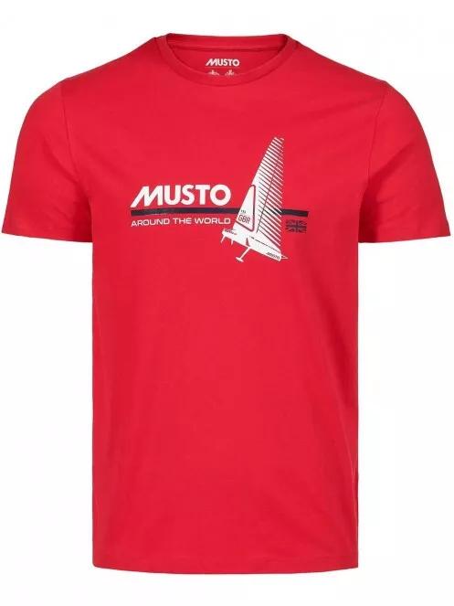 tricou cu maneci scurte pt. barbati Musto Ocean Born Ss Tee rosu 2