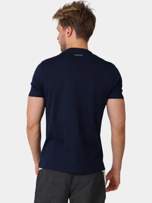 tricou cu maneci scurte pt. barbati Musto Ess Tee albastru inchis 4
